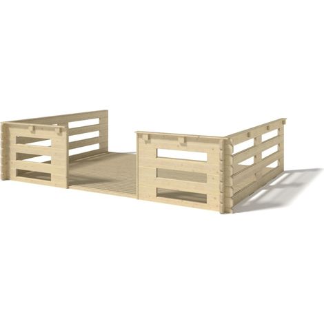 Veranda - 12.00 m2 - 4.00m x 3.00m - colore: naturale - DOM548 (1/4)
