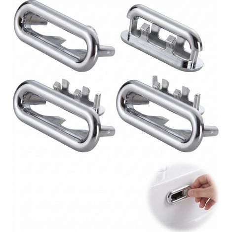 Grilles Évier Cuisine, 4 Pcs Ovales en Plastique, Filtres Siphon Anti-Obstruction Qui Empêchent les Canalisations de Se Boucher et Protègent Votre Plomberie (1/5)