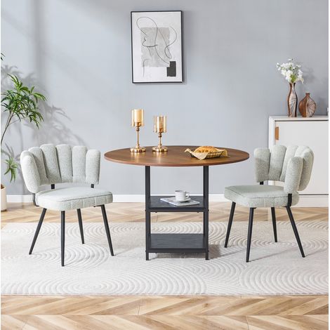 Conjunto mesa comedor con sillas y doble estante OKMYHOME (1/4)