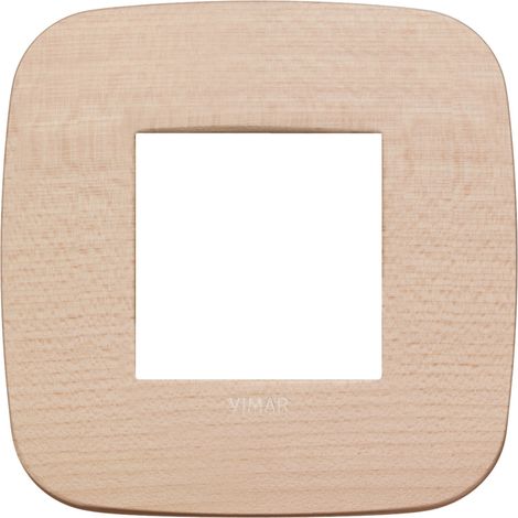 Placca Round 2M acero scatola rotonda Vimar Arkè 19672.53