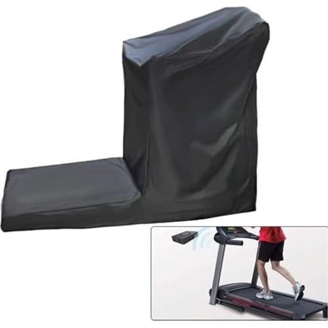 Telo di copertura impermeabile per tapis roulant, telo antipolvere per mobili, 165x76x140 cm, resistente alle intemperie, per interni ed esterni, tessuto Oxford 210D, nero. (1/5)