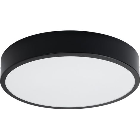 Sollux Onyx Plafonnier Cylindrique 40cm Noir LED 3000K (1/5)