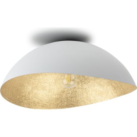 Plafoniera decorativa Solaris bianco oro Ø48 E27 Sigma (1/3)