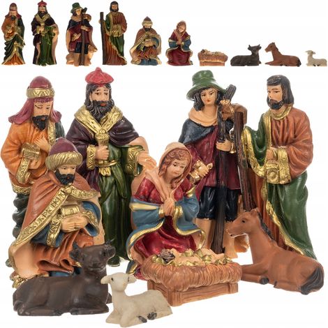 Figurines pour la crèche de Noël (10 pièces)