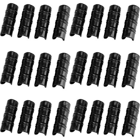 Clips Pour Tubes De Serre - Diamètre 18 À 20 Mm - Fixation Rapide Sans Outil - Résistant Aux Intempéries - Lot De 24