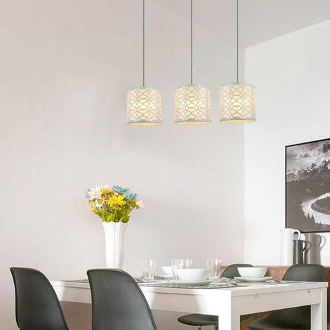 Abat-Jour en métal, Abat-Jour décoratif Rond, protège-Ampoule en Fer Moderne, couvercles d'ampoule de Ventilateur de Plafond pour Abat-Jour Suspendu