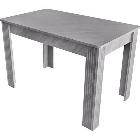 Rechteckiger Esstisch grau aus Spanplatte 116 x 65 x 75 cm MODENUIT (1/5)
