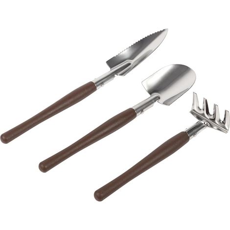 3 Pieces Set Mini Gardening Plant Pot Tools Small Shovel Rake Working Set Kids Toy Gifts Succulents Cactus Miniature Indoor Plants(Plastic) (1/5)
