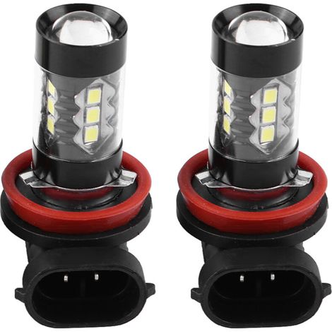 pezzi H11 H8 12V-24V 80W luci fendinebbia a LED ad alta potenza per auto, luci diurne