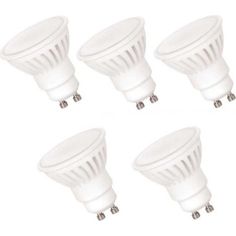 5 Ampoules LED GU10,10W, 920lm, blanc neutre 4000K (1/3)