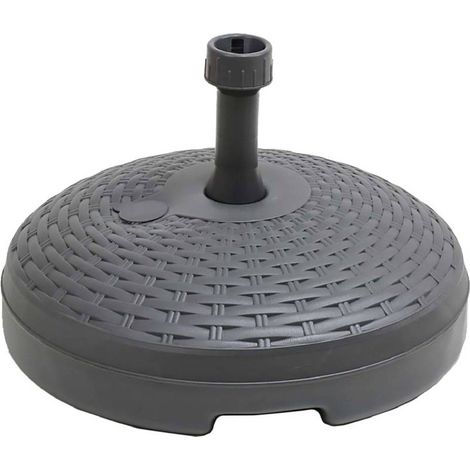 BASE PLASTICA PER OMBRELLONE EFFETTO RATTAN colore antracite