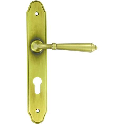 Ensemble de porte Namur Cylindre BOUVET Laiton patiné - 47047