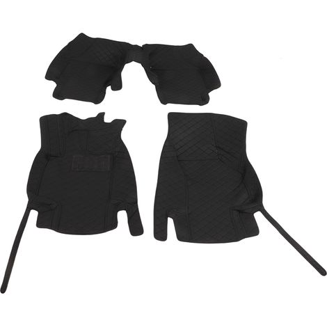Tapis de sol voiture 3 pièces antidérapant résistant, similicuir noir, protection pieds remplacement pour B5 2019-2022, kit anti-usure. (1/5)