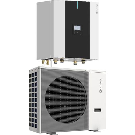 Pompe à chaleur air eau 8 kW – Classe A+++ – Installation compacte – WiFi intégré – Fonctionnement silencieux – Clivet