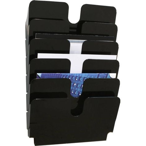 Durable Flexiplus 6 portariviste da parete nero A4 (1/5)