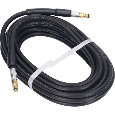 Tuyau Haute Pression 15m - Compatible Karcher K2/K3/K4/K5 - Connecteur Rapide & Durable - Lavage Puissant (1/5)