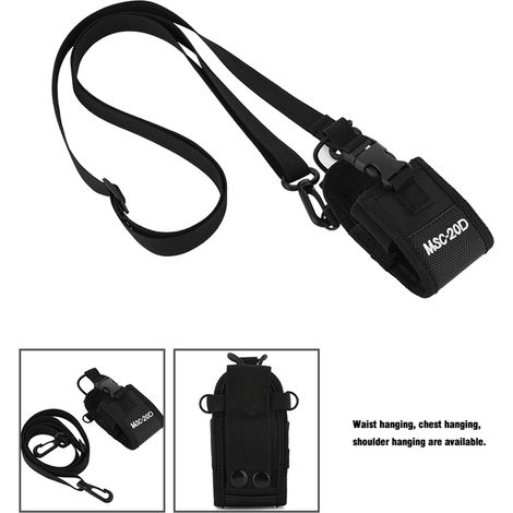 Étui de ceinture pour talkie-walkie, housse de transport en nylon léger (1/5)