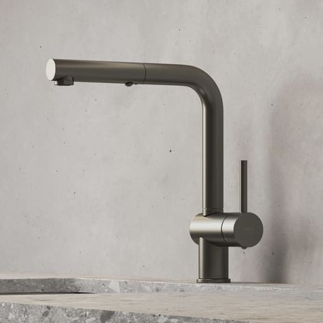 Kronenbach Lima Style Einhebel Küchenarmatur mit schwenkbarem Auslauf, herausziehbare Handbrause mit 2 Strahlarten (1/5)