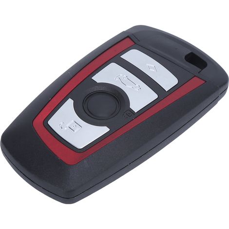 Coque de télécommande intelligente à quatre boutons 433 MHz (avec puce, rouge) pour Ford F20 2011-2017 (1/5)
