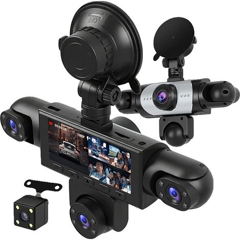 Dashcam, risoluzione 1080P, visione notturna, 3,16 pollici con 64 GB (1/2)
