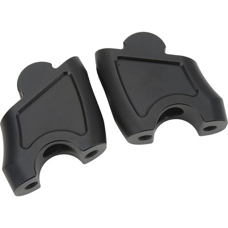 2 rehausseurs de guidon en alliage d'aluminium CNC, de rechange pour Benelli TRK502X 502C TNT250 TNT300, noirs (1/5)