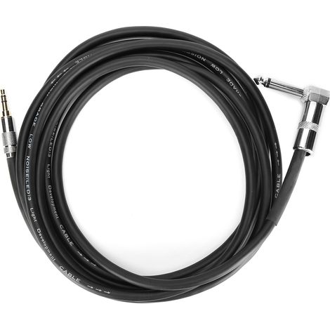 6,35-mm-Klinkenstecker auf 3,5-mm-Klinkenstecker-Stereo-Audiokabel für Gitarre, Klavier, Verstärker und Mobiltelefone – 3 m