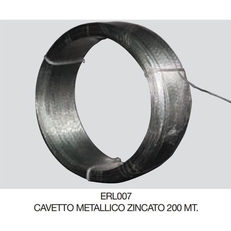 ELPRO - ERL007 - Cavetto metallico zincato mt 200