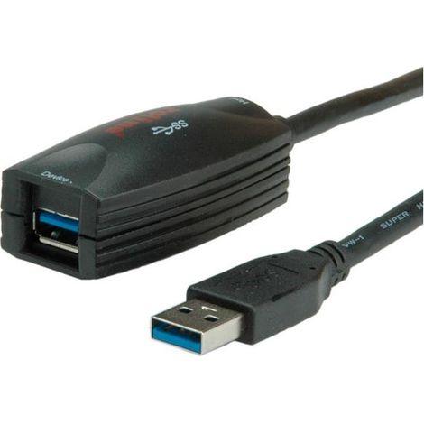 roline 12.04.1096 cavo USB 3.0 attivo nero 5 metri (1/4)