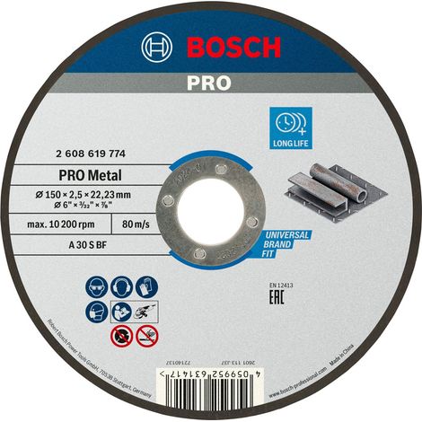 Bosch PRO Metal Trennscheibe 150 x 2,5 x 22,23 mm - 2608619774 (1/3)