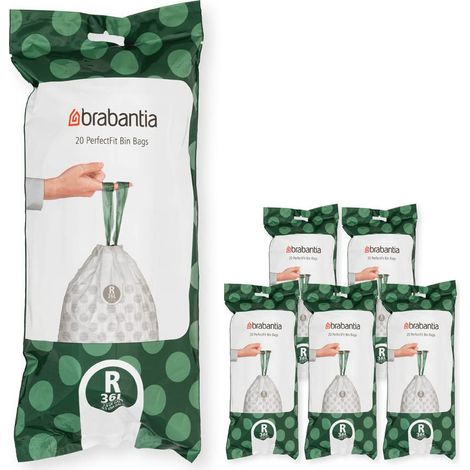 Brabantia PerfectFit Bags, Code R, 36L, 120 Bags (1/5)