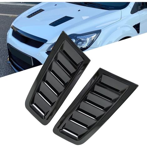 Universal ABS trim strip for the air intake hood in Focus Fiesta RS ST MK2 style (gloss black) (1/5)