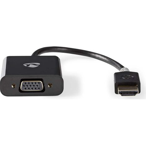nedis CCBW34900AT02 VGA zu HDMI Adapter anthrazit (1/4)