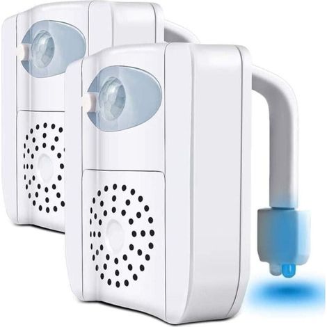 YMYNY Toilettenlichter, wasserdichte LED-Toilettennachtlichter, UV-keimtötende Lampe, Bewegungssensorlicht für Toilette mit Aromatherapie, 16 Farben, UV-Toilettenschüssel für Kinderbadezimmer (1/4)