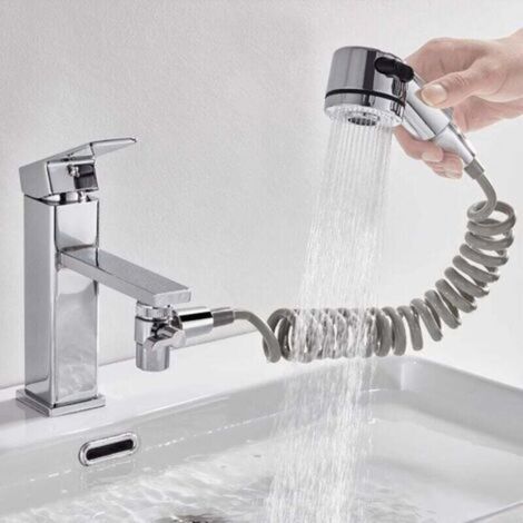 Einfach zu installierende Universal-Handbrause für Waschbecken, Duschen und Küchenabflüsse einfache Montage, Befestigung mit biologisch haftendem Klebstoff, praktisch und kompakt (1/3)
