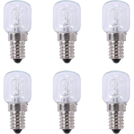 ampoules halogènes E14 haute température (500 °C) 25 W pour four à bulles, culot E14, 250 V, ampoule quartz.