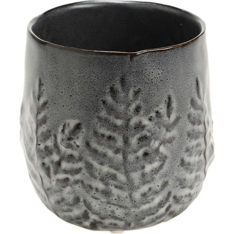 Cache Pot de Fleur en céramique grise - RYOKAN