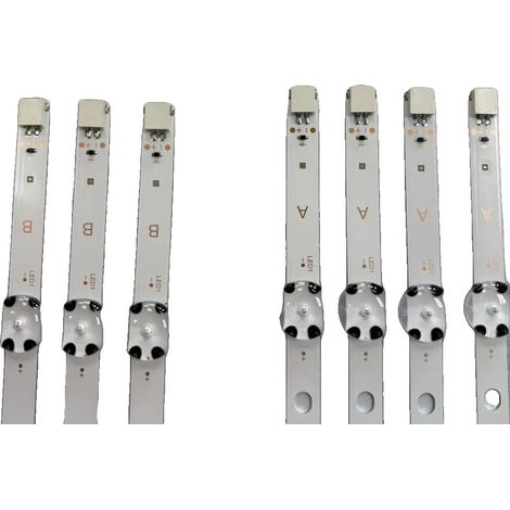 LED-Streifen, Länge 53,5 mm, 7 LED (4 STK), 8 LED (3 STK), dimmbar, Aluminium (1/5)