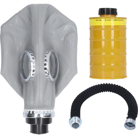 Masque à gaz universel en caoutchouc, protection intégrale respirateur sécurité filtrant dioxyde de soufre gaz acides vapeurs KN95 (1/5)