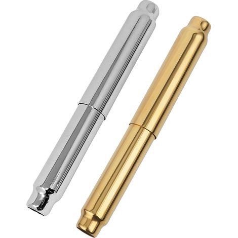 2 tiges pour porte-papier toilette : de rechange - axes flexibles en acier inoxydable rouleaux (1/5)