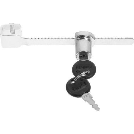 Verrou de sécurité Zerodeko pour porte coulissante en verre (1/5)