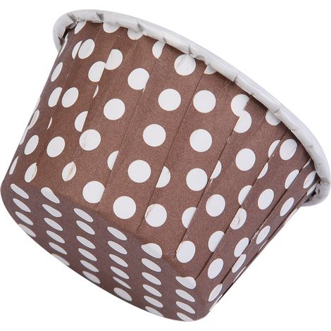 100 Mini-Cupcake-Förmchen, runde Papierförmchen für Kuchen, Muffins und mehr – ideal für Zuhause, Partys, Hochzeiten und Kaffee. (1/5)
