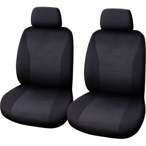 JEU DE HOUSSES VIENNA 4 PCS NOIR/GRIS (1/2)