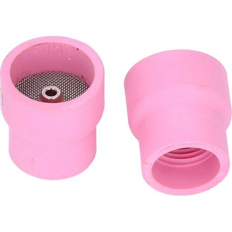 Kit d'accessoires de buse en céramique, tasse de soudage TIG 2 pièces 12/14 pour WP9/17/18/20/25/26 (Rose) (1/4)