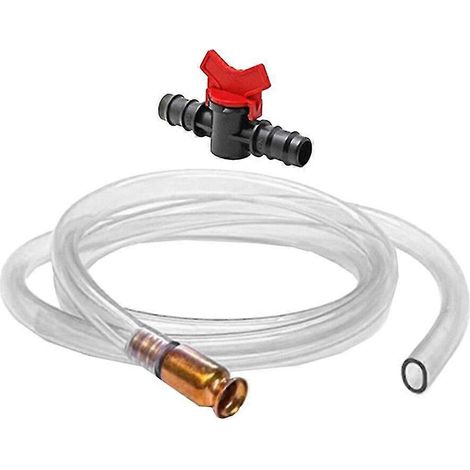 1 kit de pompe à siphon, tuyau de transfert de liquide 1/2 pouce, tuyau de siphon pour huile et essence (1/3)