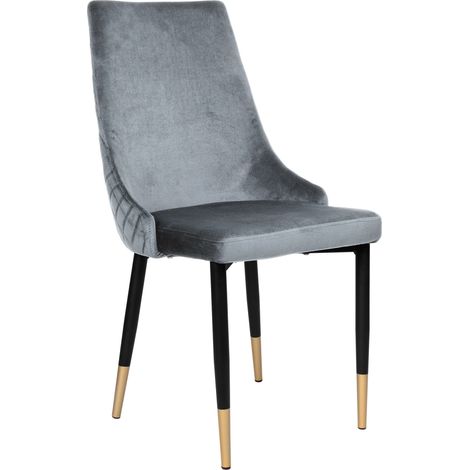 Poltrona Vermont Velvet con rivestimento in velluto color grafite