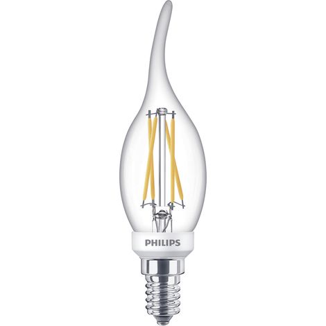 Philips LED WarmGlow Kerzenlampe Transparent 40W (1/5)