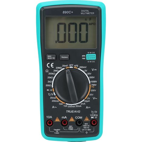 890C+ Digitalmultimeter mit automatischer Überhitzungs- und Überhitzungsschutzfunktion, Voltmeter und Amperemeter. (1/5)
