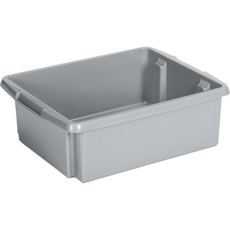 Sunware Drehstapel-Box Nesta 17 L silber 45,5 x 36 x 14,5 cm Boxen