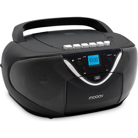 Lecteur CD Cassette MP3 avec lecteur cassette, FM, entrée audio