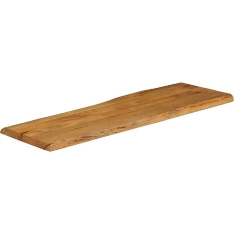 Maison Exclusive - Dessus de table 120x40x3,8 cm bord vivant bois massif manguier (1/5)